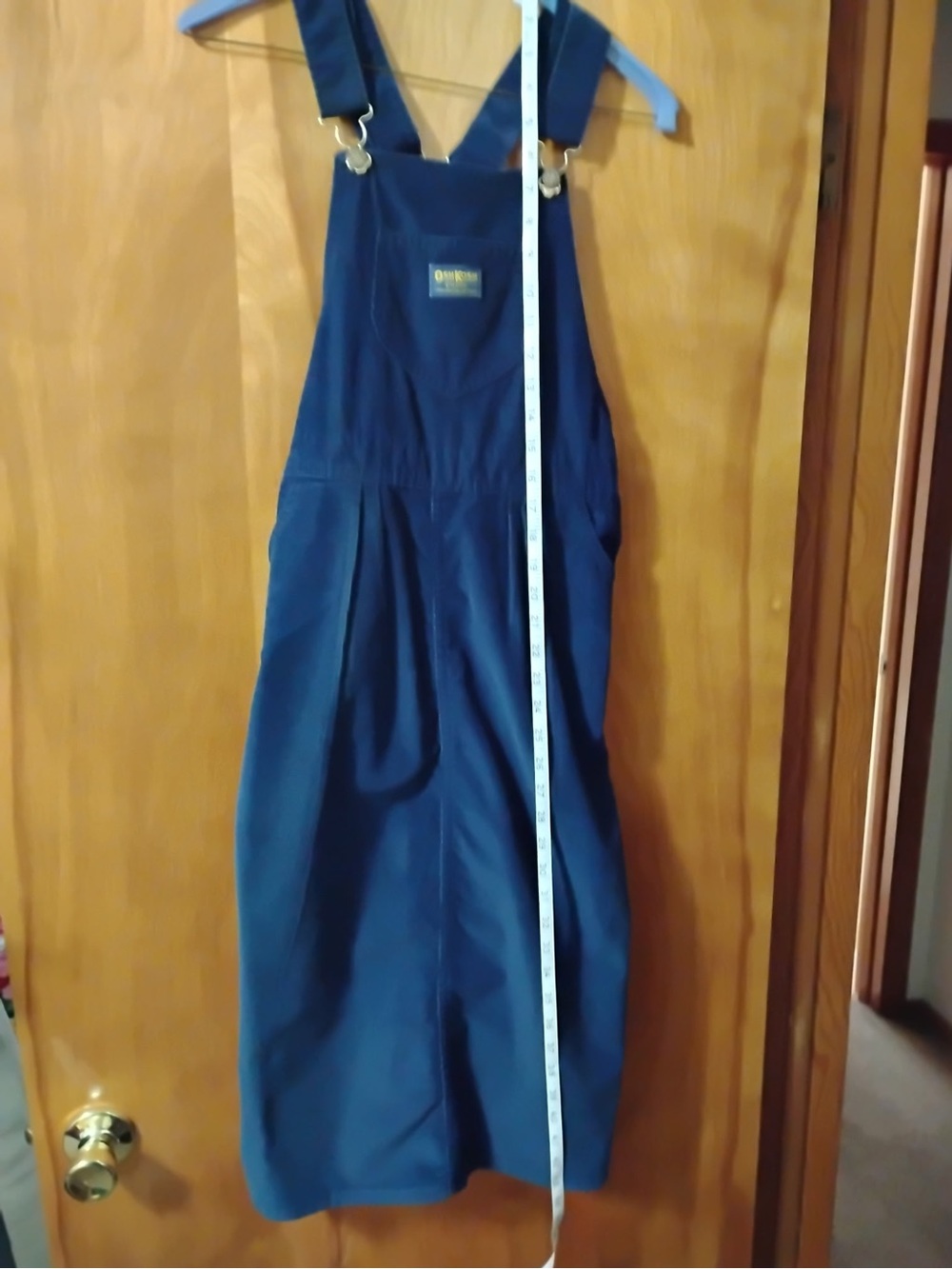 OshKosh B'goshVintage Navy Corduroy Overalls Midi Dress